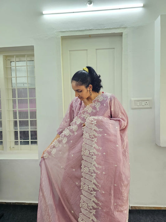 Crushed Silk Saree P