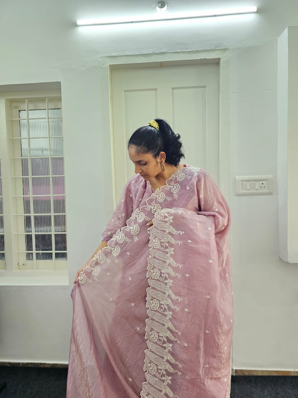Crushed Silk Saree Z